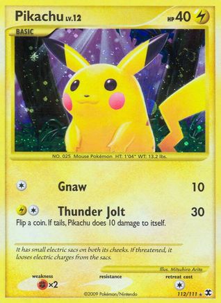 Pikachu 112/111 - Holofoil Rising Rivals