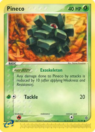 Pineco 071/97 - Reverse Holofoil Dragon