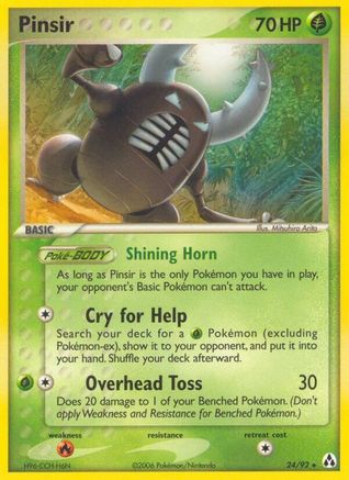 Pinsir 024/92 - Reverse Holofoil Legend Maker