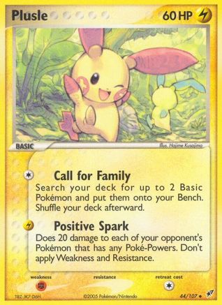 Plusle 044/107 - Reverse Holofoil Deoxys