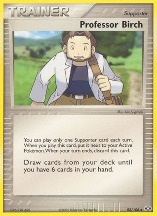 Professor Birch 082/106 - Reverse Holofoil Emerald