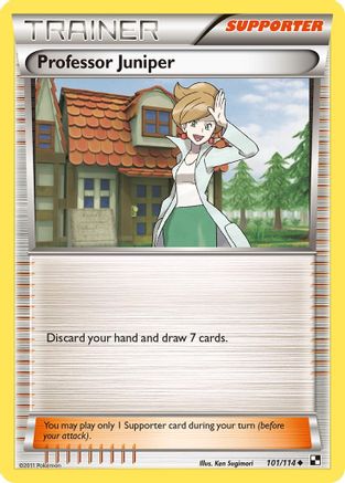 Professor Juniper 101/114 - Reverse Holofoil Black and White