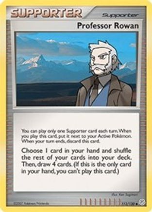 Professor Rowan 112/130 - Reverse Holofoil Diamond and Pearl