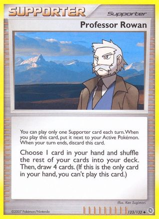 Professor Rowan 123/132 - Reverse Holofoil Secret Wonders