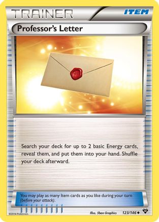 Professor's Letter 123/146 - Reverse Holofoil XY Base Set