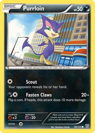 Purrloin 083/135 - Reverse Holofoil Plasma Storm