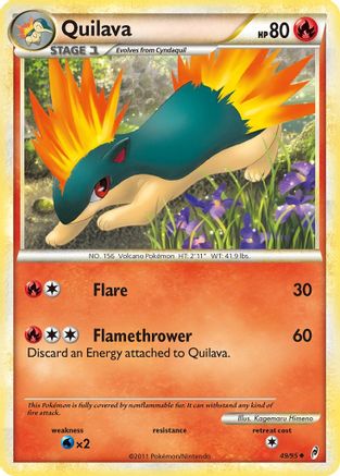 Quilava 049/95 - Reverse Holofoil Call of Legends