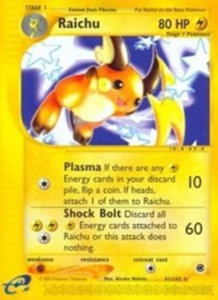 Raichu 061/165 - Reverse Holofoil Expedition