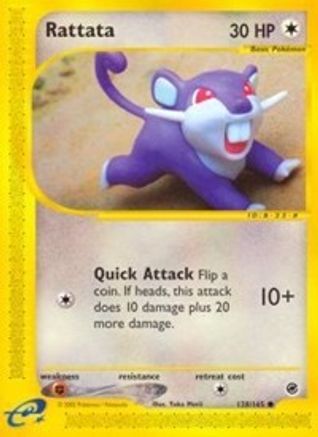 Rattata 128/165 - Reverse Holofoil Expedition