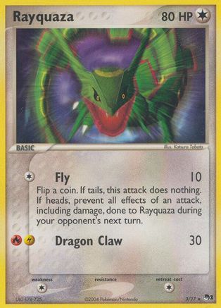 Rayquaza 003/017 - Holofoil POP Series 1