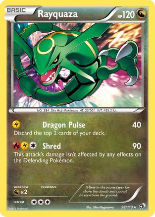 Rayquaza 093/113 - Holofoil Legendary Treasures