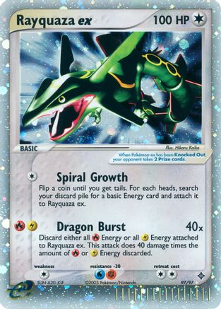 Rayquaza ex 097/97 - Holofoil Dragon