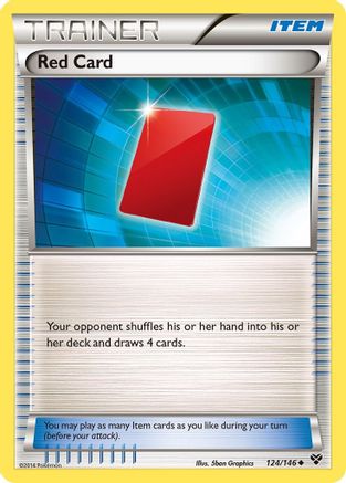 Red Card 124/146 - Reverse Holofoil XY Base Set