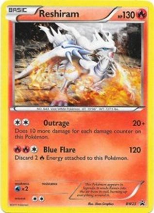 Reshiram BW23 - Holofoil Black and White Promos