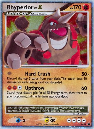 Rhyperior LV.X DP29 - Holofoil Diamond and Pearl Promos