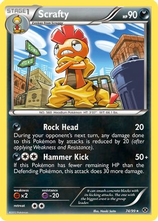 Scrafty 074/99 - Holofoil Next Destinies
