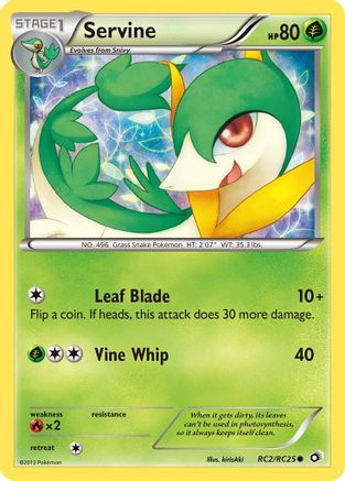 Servine RC2/RC25 - Holofoil Legendary Treasures Radiant Collection