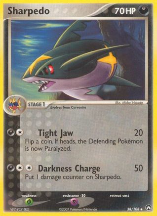 Sharpedo 038/108 - Reverse Holofoil Power Keepers