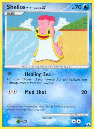 Shellos West Sea 080/111 - Reverse Holofoil Rising Rivals