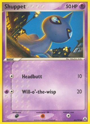 Shuppet 063/92 - Reverse Holofoil Legend Maker