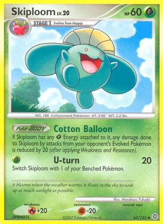 Skiploom 065/132 - Reverse Holofoil Secret Wonders