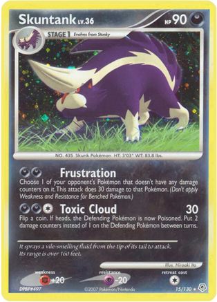 Skuntank 015/130 - Reverse Holofoil Diamond and Pearl