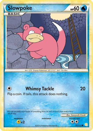 Slowpoke 081/123 - Reverse Holofoil HeartGold SoulSilver