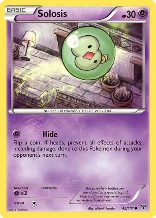 Solosis 042/101 - Reverse Holofoil Plasma Blast