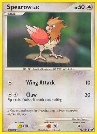 Spearow 074/100 - Reverse Holofoil Majestic Dawn