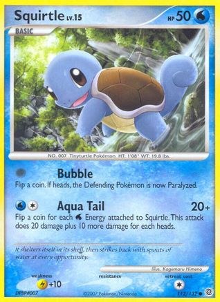 Squirtle 112/132 - Reverse Holofoil Secret Wonders