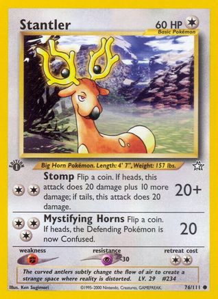 Stantler 076/111 - 1st Edition Neo Genesis