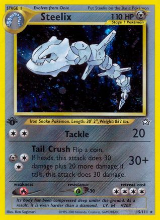 Steelix 015/111 - 1st Edition Holofoil Neo Genesis