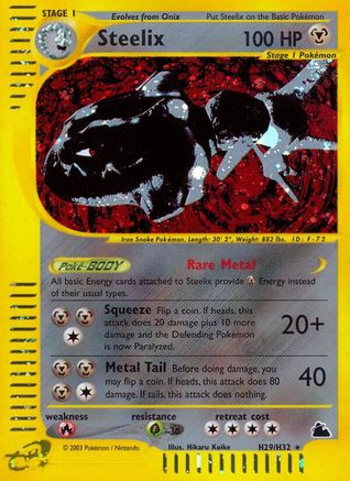 Steelix H29/H32 - Holofoil Skyridge