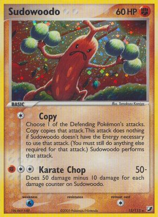 Sudowoodo 015/115 - Holofoil Unseen Forces