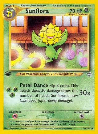 Sunflora 050/111 - 1st Edition Neo Genesis