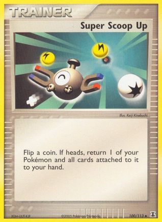 Super Scoop Up 100/113 - Reverse Holofoil Delta Species