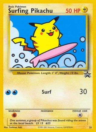 Surfing Pikachu 028/53 WoTC Promo