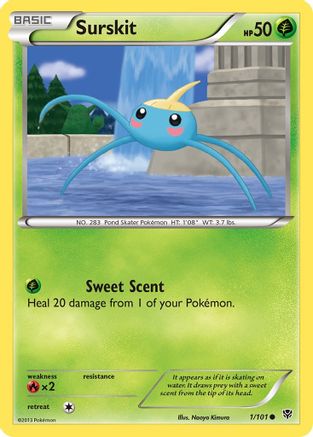 Surskit 001/101 - Reverse Holofoil Plasma Blast