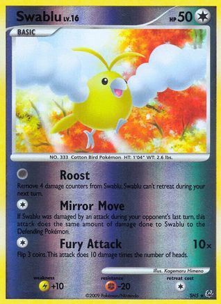 Swablu (Shiny) SH5 - Reverse Holofoil Platinum