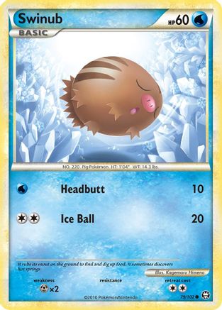 Swinub 079/102 - Reverse Holofoil Triumphant