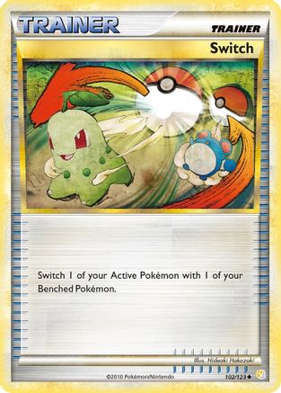 Switch 102/123 - Reverse Holofoil HeartGold SoulSilver