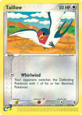 Taillow 076/97 - Reverse Holofoil Dragon