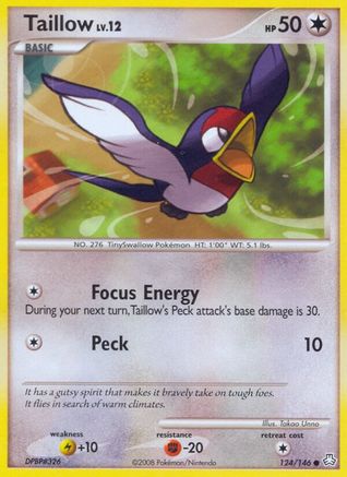 Taillow 124/146 - Reverse Holofoil Legends Awakened