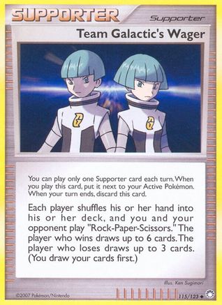 Team Galactic's Wager 115/123 - Reverse Holofoil Mysterious Treasures