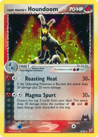 Team Magma's Houndoom 010/95 - Holofoil Team Magma vs Team Aqua