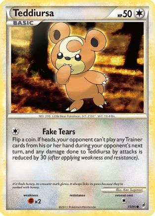 Teddiursa 073/95 - Reverse Holofoil Call of Legends