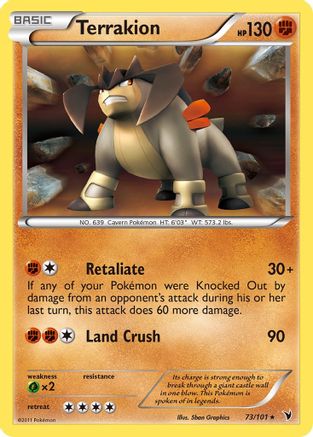 Terrakion 073/101 - Holofoil Noble Victories