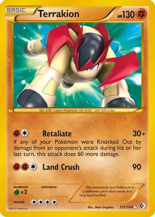 Terrakion 151/149 - Holofoil Boundaries Crossed