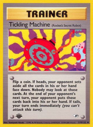 Tickling Machine 119/132 - 1st Edition Gym Heroes