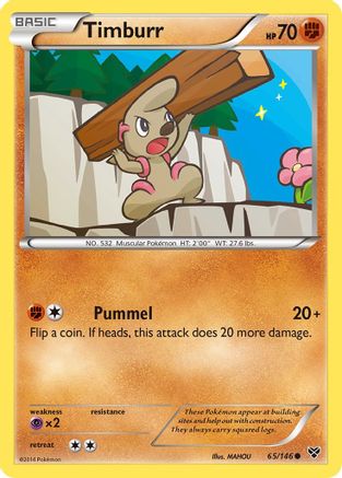 Timburr 065/146 - Reverse Holofoil XY Base Set